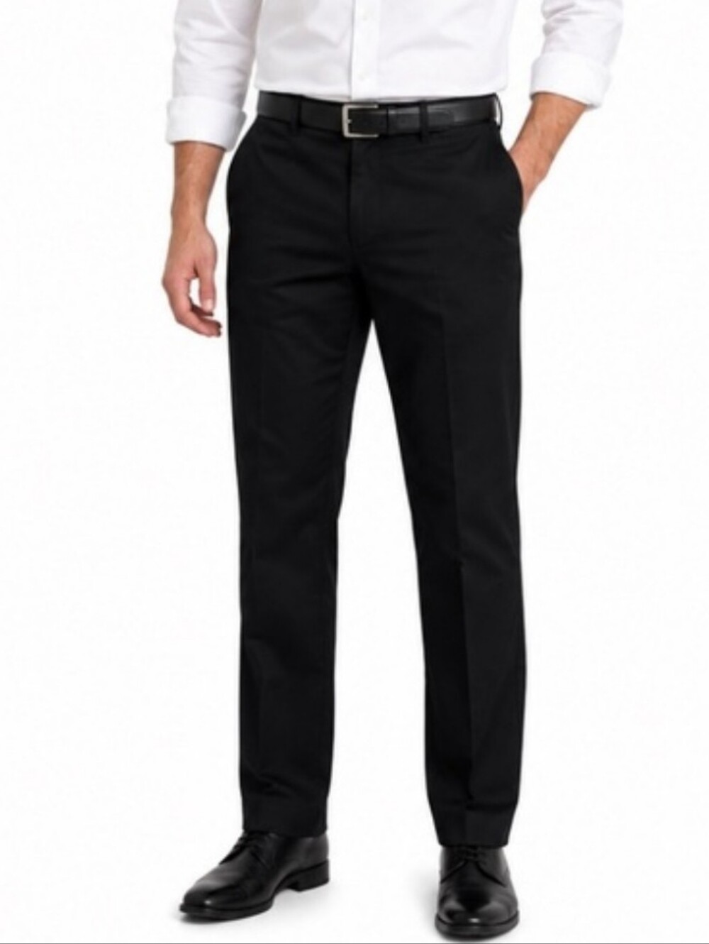 Men's Dockers Classic Fit Iron Free Stretch Office Pants Flat Front 34 x 32